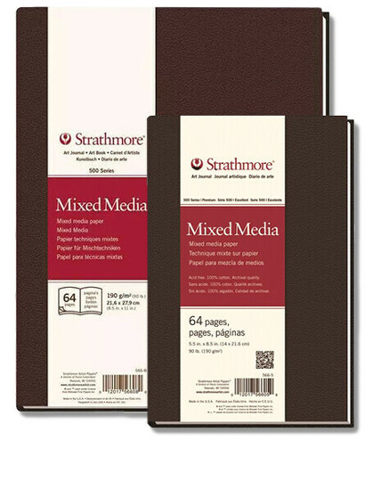 Obrázek produktu - Skicák Strathmore Mixed media 190 g, pevná vazba - různé formáty
