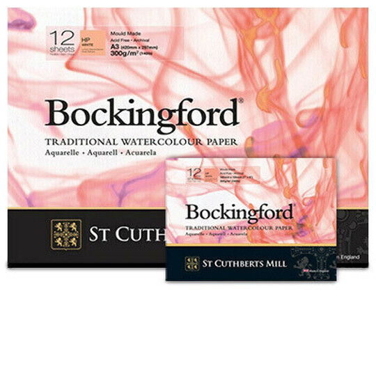 Obrázek produktu - Bockingford skicák lepený 12l HP 300g - různé velikosti