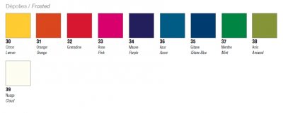 Pebeo Vitrea frosted vzorník