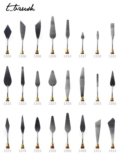 t_brush špachtle vzorník