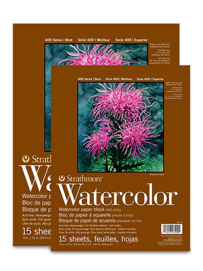 Obrázek produktu - Strathmore akvarelový blok, 300 g, 15 l - různé velikosti