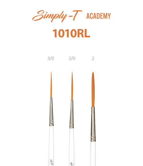 Obrázek produktu - Štětec Simply-T ACADEMY, liner 1010RL - různé velikosti