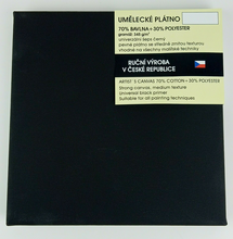 Obrázek produktu - Plátno bavlněné napnuté CZ - 30×40 cm 3D BLACK