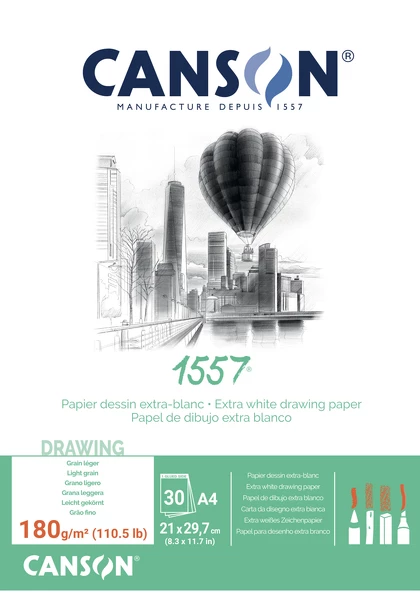 1557 skicák lepený A4 30l LG 180g