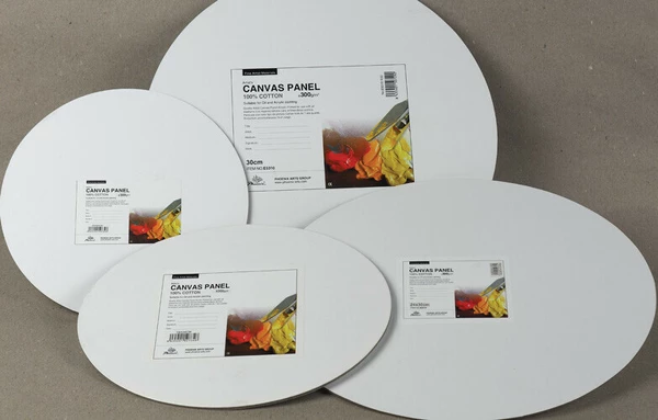 Plátno na desce 3mm oválné Phoenix 18x24cm