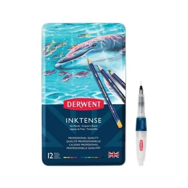 Inktense sada 12ks + vodní štětec