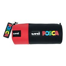 Obrázek produktu - Posca penál - válec, červeno-černý, 20cmxO8cm