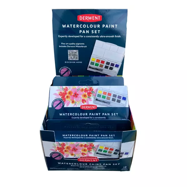 Sada  Watercolour Paint Pan - 12 půlpánviček (6 sad)