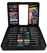 Sada popisovačů Posca - Groovy Colours Mix, 20 kusů