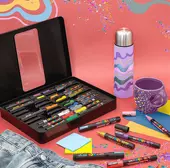 Sada popisovačů Posca - Groovy Colours Mix, 20 kusů