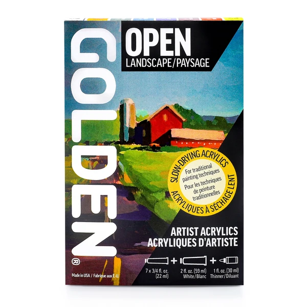 Sada akrylových barev Golden Open - Landscape Set