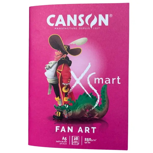 Canson® XSmart Fan Art blok A5 - pro kresbu postav a ilustrací, 25 listů, 250 g