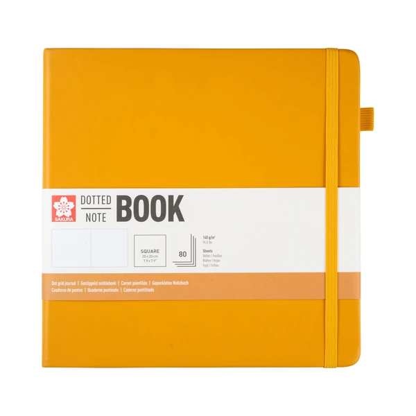 Tečkovaný skicák Sakura - Japanese Kerrie, 20 × 20 cm