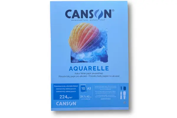 Studentský skicák Canson - na akvarel, 224 g, 10 listů, A3