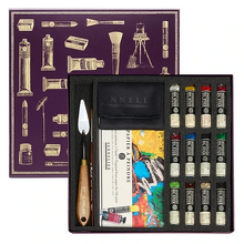 Obrázek produktu - Dárková sada Sennelier s 12 mini oil sticky + příslušenství