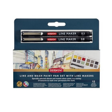 Obrázek produktu - Sada akvarelových barev Derwent, Line and Wash - Inktense, Graphitint a Pastel