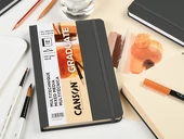 Skicák Mixed Media Graduate Book s pevnou vazbou, přírodní listy - 14 x 21,6 cm, 64 listů, 220g/m²