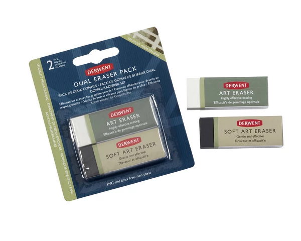Sada uměleckých gum od Derwentu - 2 kusy