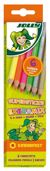 JOLLY SUPERSTICK KINDERFEST EXTRA MIX card.box/6pc