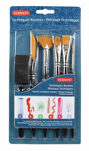 Obrázek produktu - Sada 6ks štětců Derwent pro různé techniky