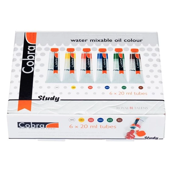 Sada vodou ředitelných olejů Cobra Study 6x20ml