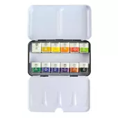 Sada akvarelových barev Mungyo - půlpánvičky, 12 kusů