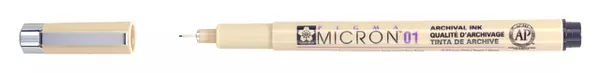 Pigma Micron - technický fix 01 (0,25 mm) 49 Black